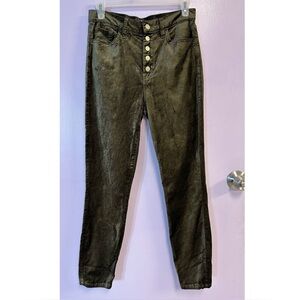 For All Mankind Women’s High Waist Skinny Velvet Pants Size 28